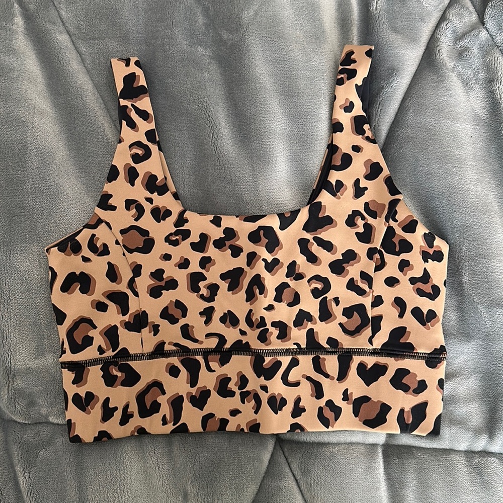 IVL COLLECTIVE leopard print sports bra size 6